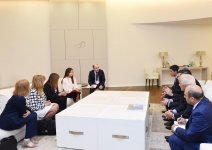 Президент Фонда Гейдара Алиева Мехрибан Алиева встретилась с делегацией Палаты депутатов Национального конгресса Аргентины (ФОТО)