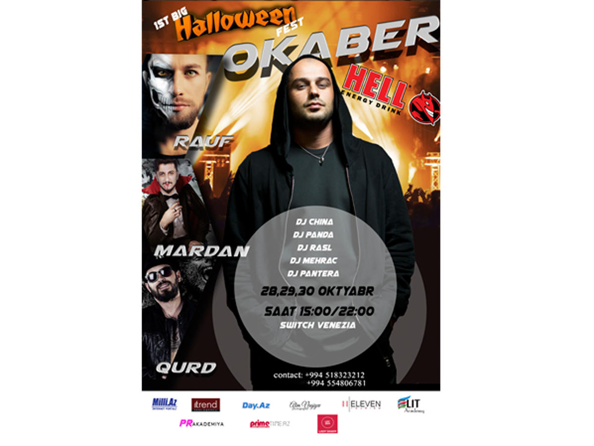 3 дня и 3 ночи – самый масштабный фестиваль Halloween на Бакинском бульваре