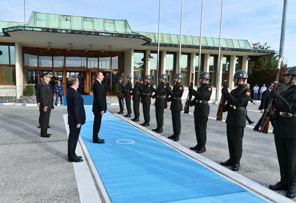 Ilham Aliyev completes working visit to Turkey (PHOTO)