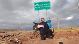 Флаг Азербайджана и вымпел АМИ Trend на горных вершинах Перу (ФОТО)