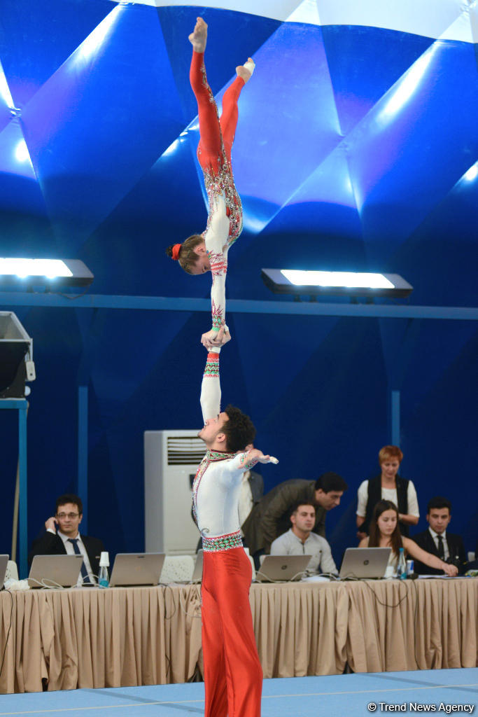 Acrobatic gymnastics championship kicks off in Baku  (PHOTO)
