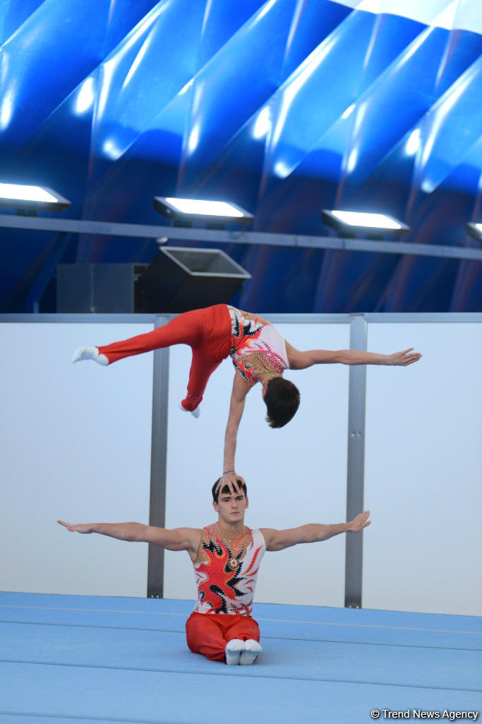 Acrobatic gymnastics championship kicks off in Baku  (PHOTO)