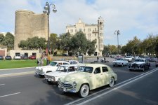 Арзу Алиева приняла участие в параде классических автомобилей, организованном Автомобильной  федерацией Азербайджана  (Фоторепортаж)