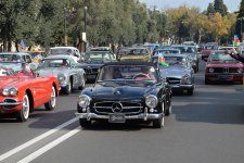 Арзу Алиева приняла участие в параде классических автомобилей, организованном Автомобильной  федерацией Азербайджана  (Фоторепортаж)
