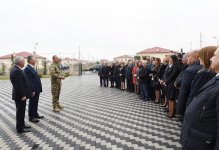 Ilham Aliyev views new residential settlement for IDPs in Fuzuli (PHOTO)