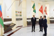 Президент Ильхам Алиев принял участие в открытии  Музея флага в Бейлагане (ФОТО)
