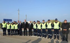 Ilham Aliyev opens newly renovated Birinji Shahsevan-Ahmadli-Dunyamalilar highway in Beylagan