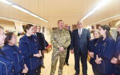 Ilham Aliyev attends opening of Fuzuli carpet factory (PHOTO)