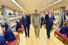 Ilham Aliyev attends opening of Fuzuli carpet factory (PHOTO)