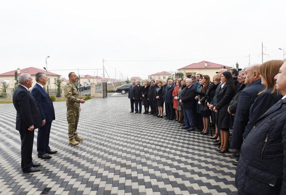 Ilham Aliyev views new residential settlement for IDPs in Fuzuli (PHOTO)
