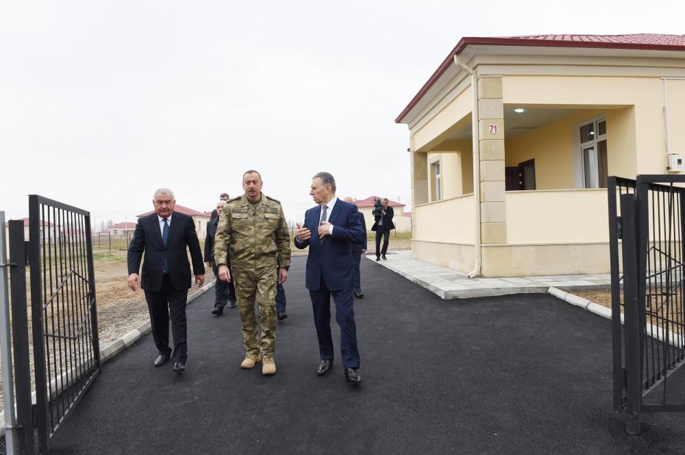 Ilham Aliyev views new residential settlement for IDPs in Fuzuli (PHOTO)