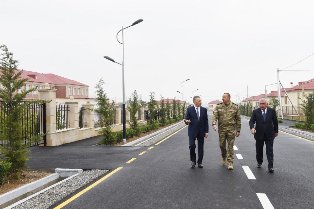 Ilham Aliyev views new residential settlement for IDPs in Fuzuli (PHOTO)