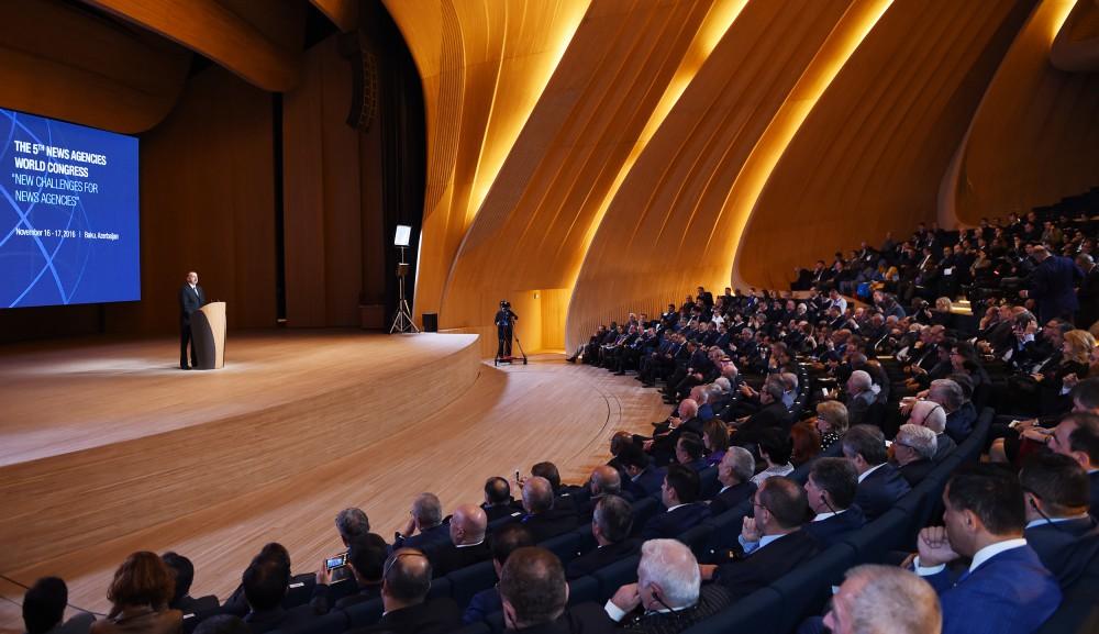 Ilham Aliyev informs leading world news agencies on Armenian occupation