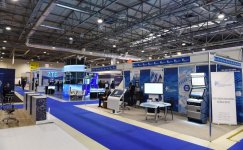 Ilham Aliyev, his spouse view BakuTel 2016 (PHOTO)