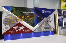 Ilham Aliyev, his spouse view BakuTel 2016 (PHOTO)