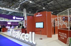 Ilham Aliyev, his spouse view BakuTel 2016 (PHOTO)