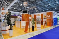 Ilham Aliyev, his spouse view BakuTel 2016 (PHOTO)