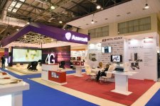 Ilham Aliyev, his spouse view BakuTel 2016 (PHOTO)