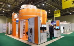 Ilham Aliyev, his spouse view BakuTel 2016 (PHOTO)