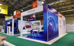 Ilham Aliyev, his spouse view BakuTel 2016 (PHOTO)