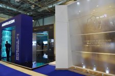 Ilham Aliyev, his spouse view BakuTel 2016 (PHOTO)