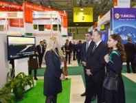 Ilham Aliyev, his spouse view BakuTel 2016 (PHOTO)