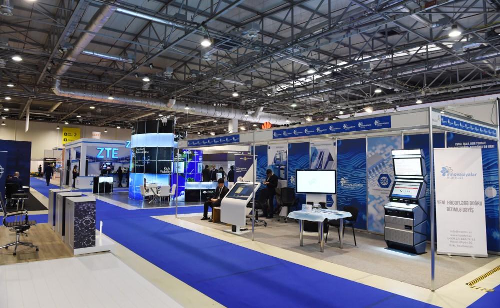 Ilham Aliyev, his spouse view BakuTel 2016 (PHOTO)