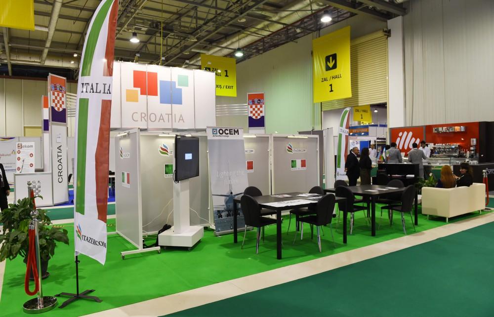 Ilham Aliyev, his spouse view BakuTel 2016 (PHOTO)