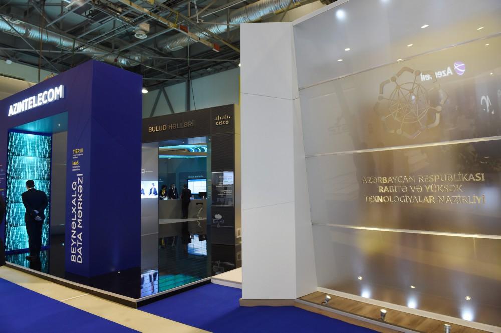 Ilham Aliyev, his spouse view BakuTel 2016 (PHOTO)