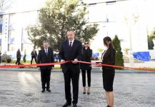 Президент Азербайджана и его супруга приняли участие в открытии нового здания шахматной школы в Тертере (ФОТО)