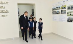 Президент Азербайджана и его супруга приняли участие в открытии нового здания шахматной школы в Тертере (ФОТО)