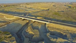 President Aliyev attends opening of new bridge over Tartar River (PHOTO)