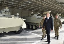 Президент  Азербайджана, Верховный главнокомандующий ВС Ильхам Алиев принял участие в открытии N-ской воинской  части в Тертере (ФОТО)