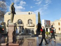 Ilham Aliyev, his spouse arrive in Tartar district (PHOTO)