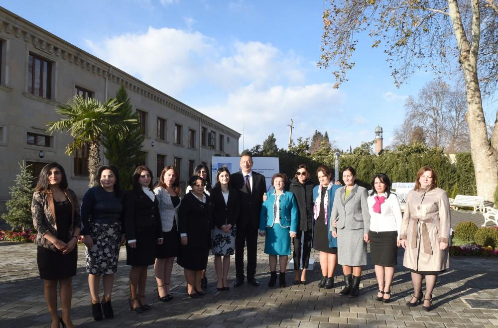 Ilham Aliyev launches Tartar city water supply and sanitation system (PHOTO)
