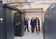 Президент  Азербайджана и его супруга приняли участие в открытии Регионального DATA-центра и Международного коммутационного центра (ФОТО)