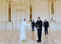 Президент Азербайджана принял верительные грамоты послов Кубы и Марокко (версия 3) (ФОТО)