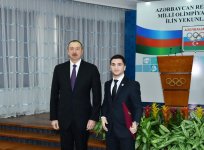 Ilham Aliyev attends event dedicated to sport results of 2016 (PHOTO)