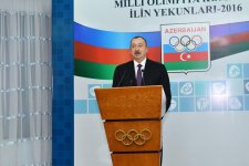Ilham Aliyev attends event dedicated to sport results of 2016 (PHOTO)