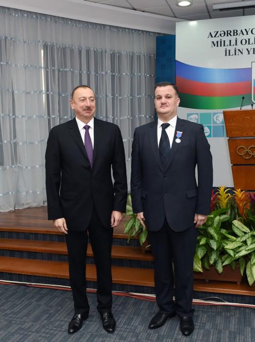 Ilham Aliyev attends event dedicated to sport results of 2016 (PHOTO)