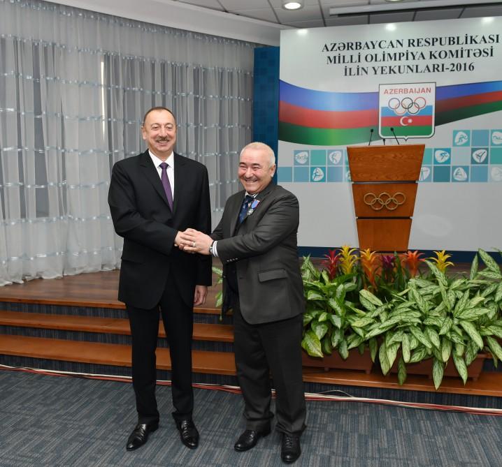 Ilham Aliyev attends event dedicated to sport results of 2016 (PHOTO)