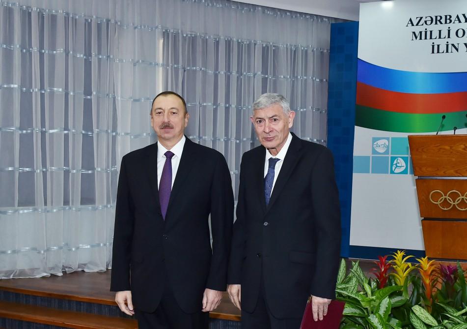 Ilham Aliyev attends event dedicated to sport results of 2016 (PHOTO)