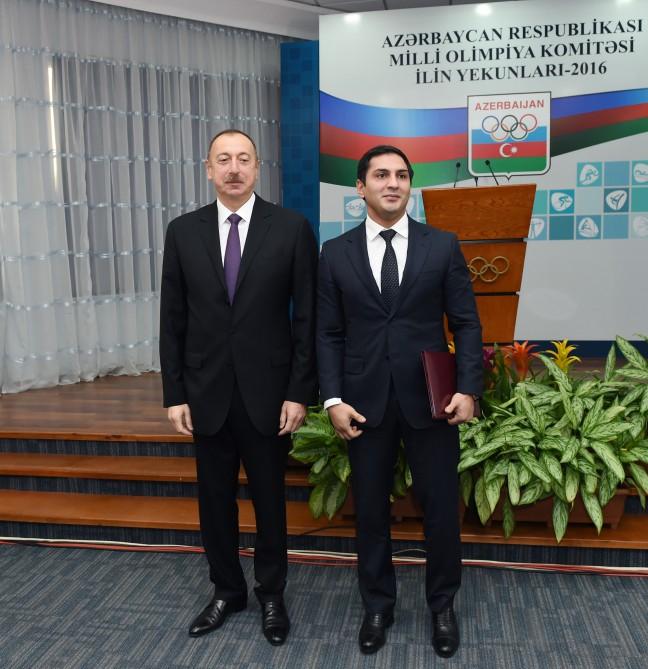 Ilham Aliyev attends event dedicated to sport results of 2016 (PHOTO)