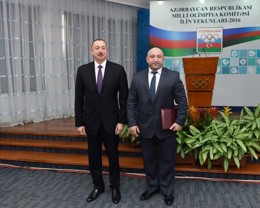 Ilham Aliyev attends event dedicated to sport results of 2016 (PHOTO)