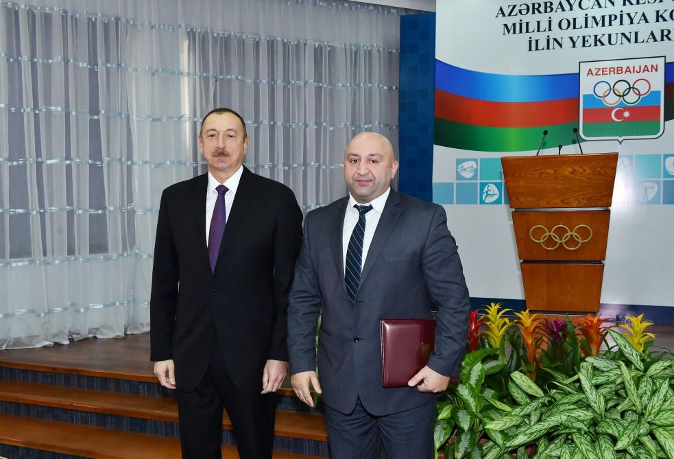Ilham Aliyev attends event dedicated to sport results of 2016 (PHOTO)