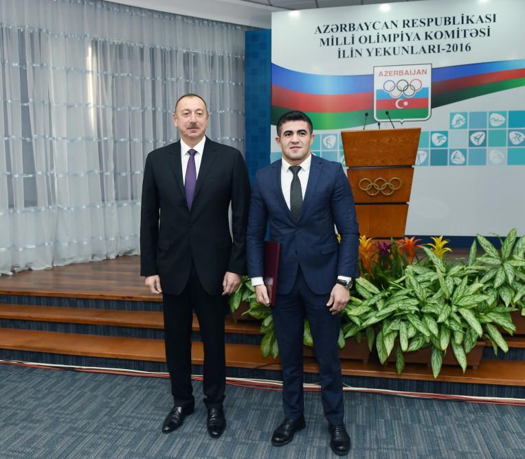 Ilham Aliyev attends event dedicated to sport results of 2016 (PHOTO)