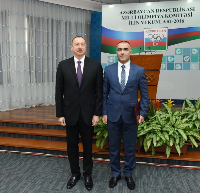 Ilham Aliyev attends event dedicated to sport results of 2016 (PHOTO)