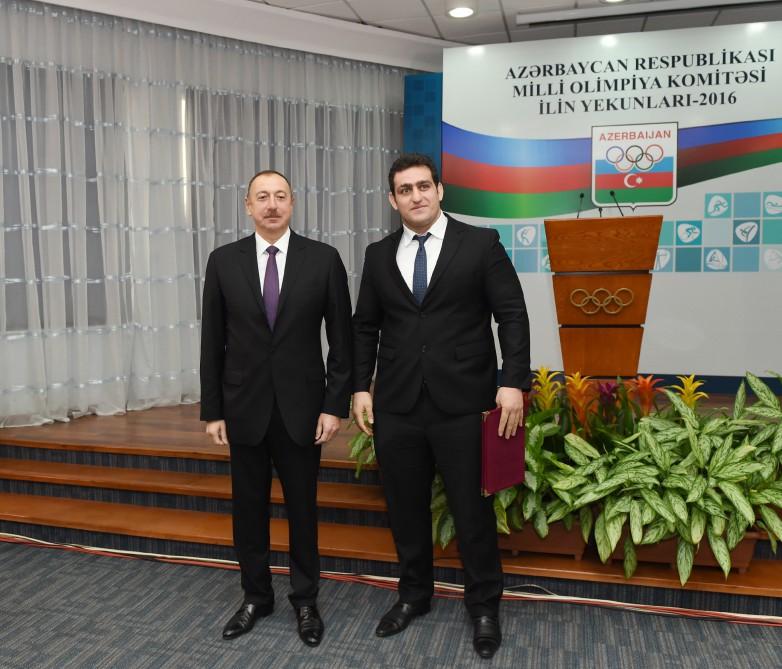Ilham Aliyev attends event dedicated to sport results of 2016 (PHOTO)
