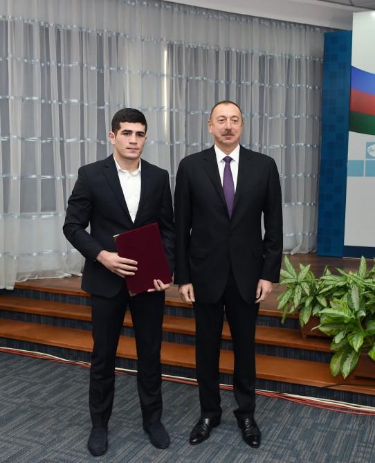 Ilham Aliyev attends event dedicated to sport results of 2016 (PHOTO)