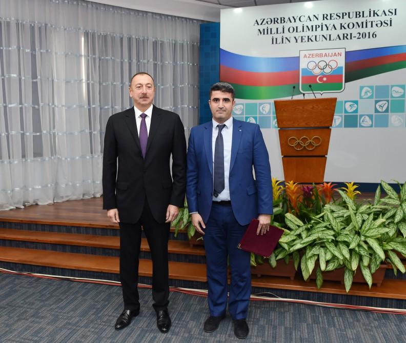 Ilham Aliyev attends event dedicated to sport results of 2016 (PHOTO)